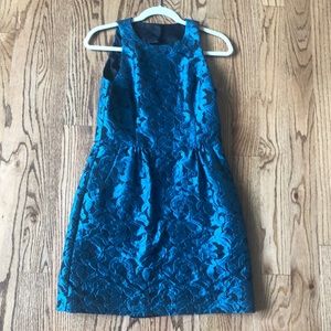 Teal and black dress